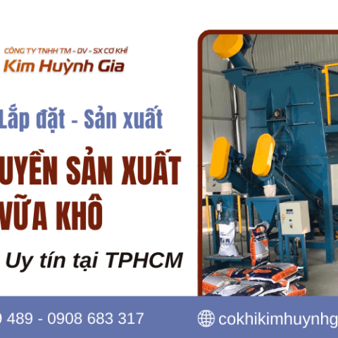  Công ty tư vấn, sản xuất, lắp đặt hệ thống dây chuyền sản xuất vữa khô tại TPHCM
