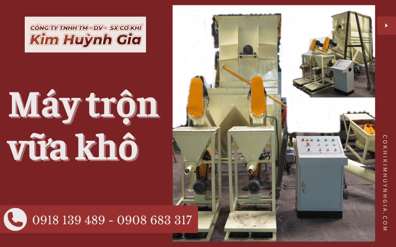 Máy trộn vữa khô - Giải pháp nhanh chóng, hiệu quả trong thi công